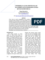 Artikel 4 132 144 Peranan Pendidikan Agama Kristen Dalam Pembentukan Spiritualitas Mahasiswa Di Era Revolusi Industri 4.0