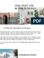 Properties That You Can Look For in Dubai