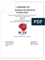 Emergence of Fintech Companies 