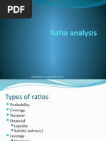 Ratio Analysis: Chaksh Sharma, Assistant Professor, PCTE