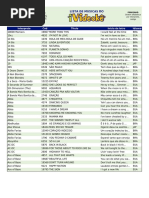 Interprete Cod Titulo Inicio Da Letra Idioma: Lista de Musicas Do