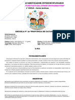 Proyecto Alfabetizador Interdisciplinario Esc.n°26 - 2° Ciclo - T.M