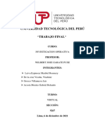 Trabajo Final - Investigacion Operativa