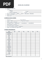 Ficha de Anamnese Nutricional