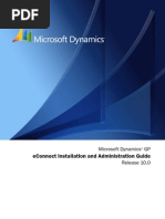 Econnect Installation and Administration Guide: Microsoft Dynamics GP