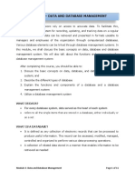 Module 3 - Data and Database Management