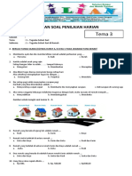 Soal PAS Kelas 2 SD Tema 3 SUBTEMA