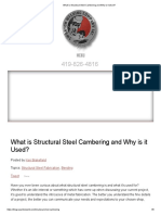 What Is Structural Steel Cambering and Why Is It Used