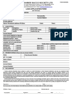 Bosa Loan Application Form