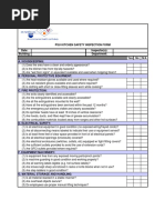 Kitchen Safety Inspection Checklist