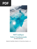 NIFT Jodhpur Fabric Fundamentals: Mid Term Assignment