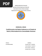 Ambiente y Salud, Ciencias Sociales Informe Grupo 3