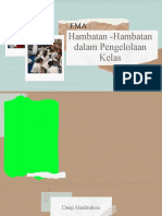 Hambatan - Hambatan Dalam Pengelolaan Kelas