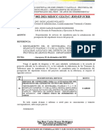 INFORME #003 Requerimiento Actualizacion de Presupuesto