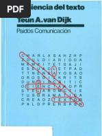 Teun Van Dijk - La Ciencia Del Texto