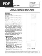 Model "F" Non-Ported Seating Nipple: Flow Control Systems Technical Unit