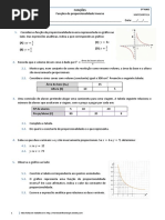 Funções - Função de Proporcionalidade Inversa