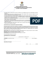 Documento de Consentimiento para Niños de 05 A 11 Años