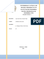 Examen Unidad I - Albañileria Estructural