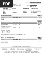 Bio-Chemistry Report:: Lahore: 10 Jail Road, Main Gulberg - Karachi: Al Khaleej Plaza, Shaheed-e-Millat Road