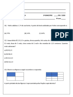 Avaliação Matemática 3°bimestre 5°ano