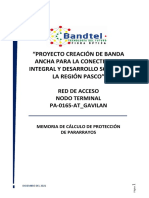 Cálculo de Protección Pararrayos - Nodo Terminal