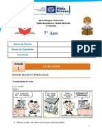 Atividade Escolar Semanal 7°EF