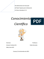 Infografia de El Conocimiento Cientifico