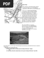 Reading Topographic Maps Handout-1p