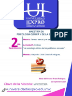 La Semiología Clínica de Los Problemas Sexuales