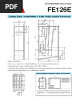 Unique Back Loaded Horn + Bass Reflex Hybrid Enclosure