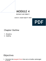 Buoyancy and Stability: Lecturer: Joseph Angelo R. Sabio