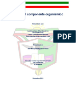 Actividades Componente Organísmico 2020