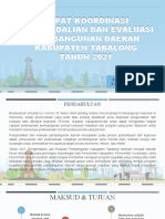 Rapat Koordinasi Pengendalian Dan Evaluasi Pembangunan Daerah Kabupaten