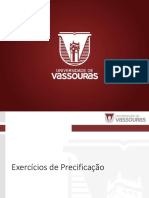 Exercícios - Precificação