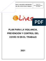 PLA - SST.004.4 Plan para La Vigilancia, Prevención y Control Del COVID 19 en El Trabajo VERSIÓN 4 Oficial