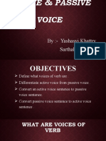 Active & Passive Voice