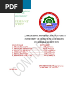 Design of Screw: Adama Science and Technology University Department of Mechanical Engineering Fourth Year Section Two