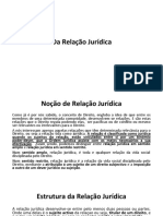 Da Relação Jurídica