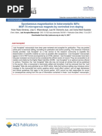 Spontaneous Magnetization in Heterometallic Nife-Mof-74 Microporous Magnets by Controlled Iron Doping