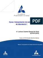 4.1 Lectura Examen General de Orina (Primera Parte)