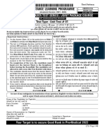 Distance Learning Programme: Pre-Medical: Leader Test Series / Joint Package Course