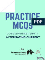 Class 12 Physics - Alternating Current - Mcqs