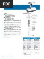 Hexagonal Bar Stock Needle Valve: HBNV Series