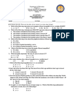 q2 First Summative Test Math8