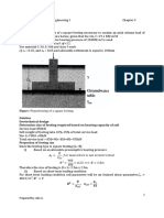 Example 4.1:: Figure: Proportioning of A Square Footing. Solution