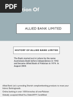 Presentation Of: Allied Bank Limited