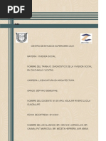 Diagnóstico de La Vivienda Social en Chichimilá Yucatán.