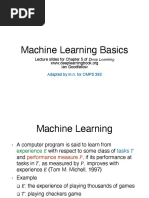 Machine Learning Basics: Lecture Slides For Chapter 5 of Deep Learning Ian Goodfellow