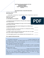 Unit V Deck Machinery Operating Procedures 2021